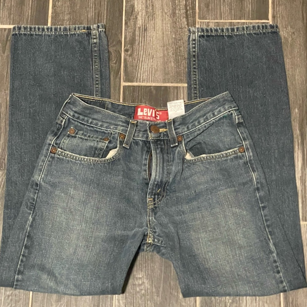 Levi's Blue Straight Jeans Classic Fit